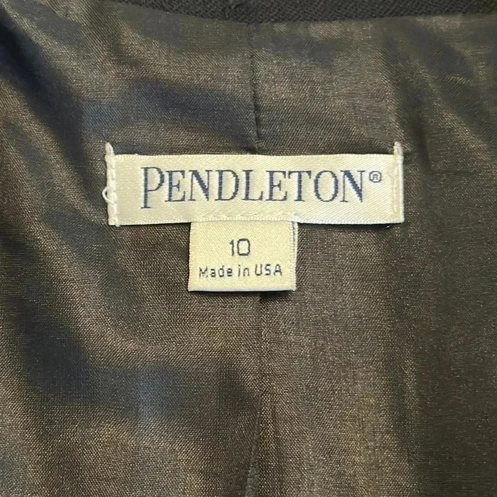 Pendleton | Black Wool Two Button Blazer - image 6